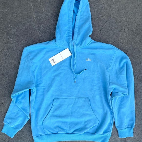 ALO Yoga Tops - Alo Yoga Accolade Hoodie Light Blue Medium NWT Unisex